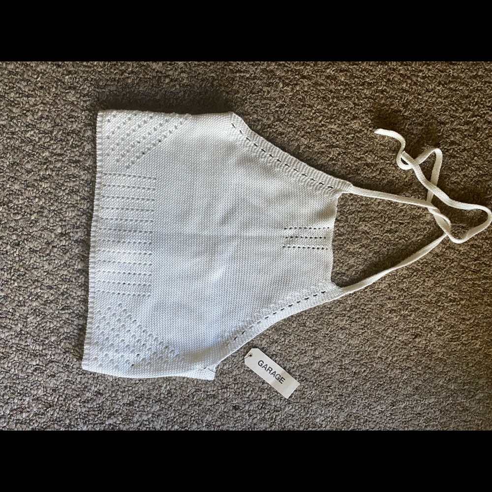 Garage halter top